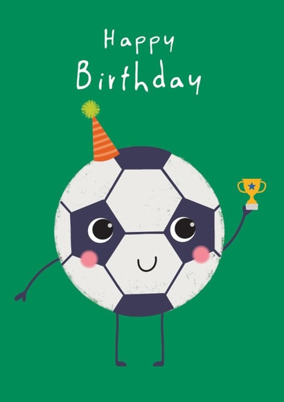 Cute Birthday Card - Party Football created by Laura Darrington Design Ltd.
