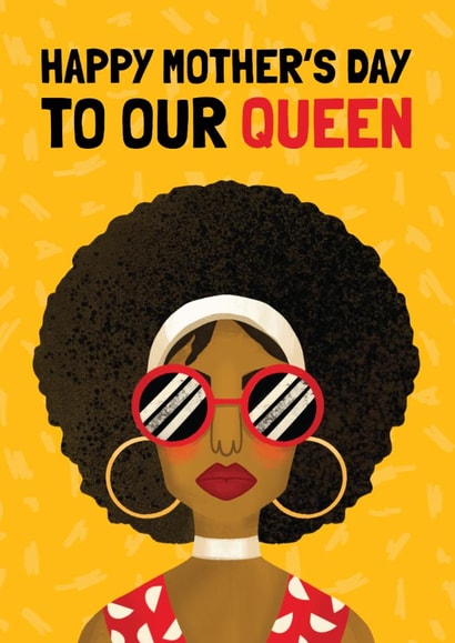 Fun Mother's Day Card - Queen - Stylish created by AbiGoLucky
