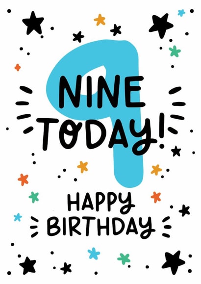 Classic Birthday Card - 9th created by Lyndsay Moon