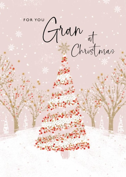 Classic Christmas Card - Gran - Decorated Tree created by Rebecca Prinn
