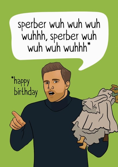 Funny Birthday Card - The Traitors - Alexander Singing created by Woody's Design