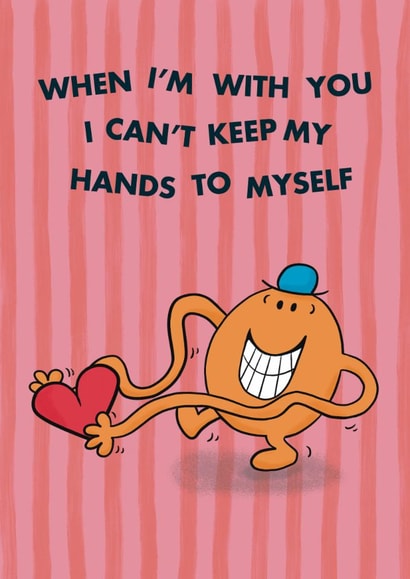 Funny Valentine's Day/Anniversary Card - Mr. Tickle - Heart created by Mr. Men