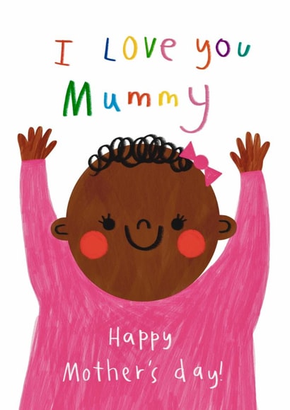 Cute Mother's Day Card - For Mummy - From Daughter - New Mum created by Alice Mole Illustration
