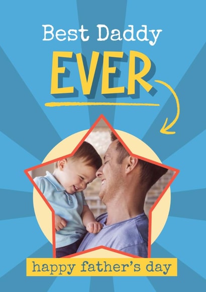 Classic Father's Day Card - Best Daddy Ever created by Bev O'Connor || @oconnordesign