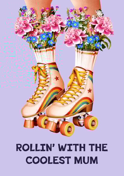 Pretty Mother's Day Card - Coolest Mum - Flowers created by Folio | Ian Owen