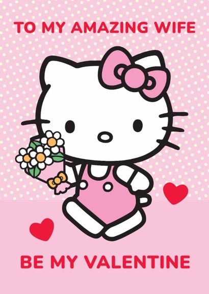Cute Hello Kitty Valentine’s Day Card For Wife - Be My Valentine created by Danilo