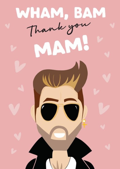 Funny Mothers Day Card - Featuring George Michael - Card for Mum created by Artsy Gift Co