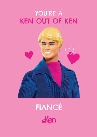 Ken Valentine’s Day Card for Fiancé – ‘Ken Out of Ken’ Design – Gay – LGTBQ+ created by Danilo