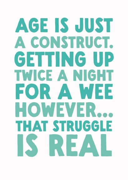 Funny Birthday Card - Night Weeing created by The Buddy Fernandez Card Co.