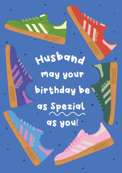 Fun Birthday Card - For Husband - Trainers created by @Laura Lonsdale Designs
