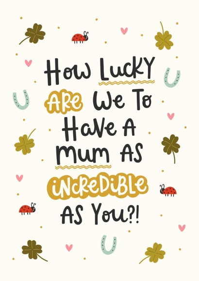 Cute Mother's Day Card - Incredible Mum created by Abbie Imagine