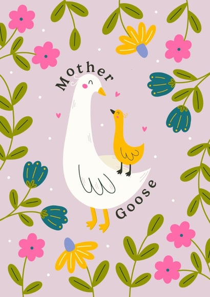 Cute Mother's Day Card - Mother Goose created by Abbie Imagine