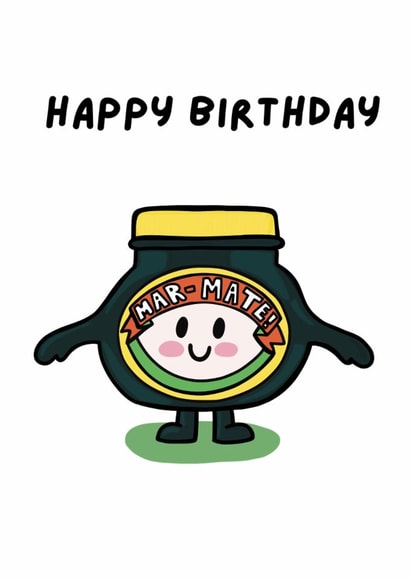 Cute Birthday Card - Marmite - For Friend created by Be Neurokind