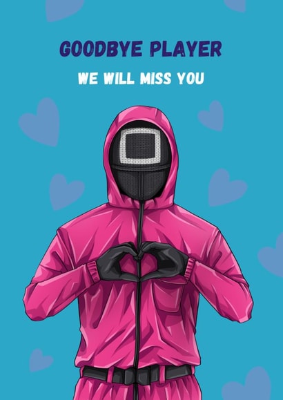 Funny Leaving Card - Squid Game created by GawjusCards