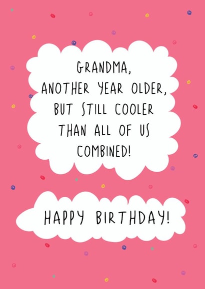 Fun Birthday Card - For Grandma - Still Cooler created by @Laura Lonsdale Designs