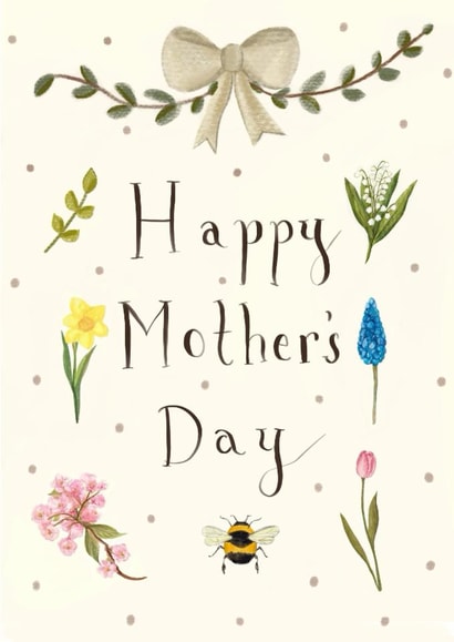 Pretty Mother's Day Card - Garden Flowers created by Love Lucy Illustration