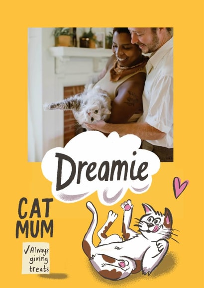 Cute Mother's Day Card - From The Cat - Dreamies created by @AimeeStevens.Design