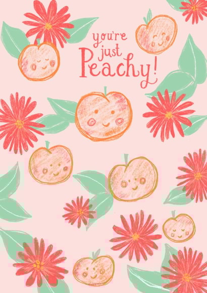 You're just peachy! - cute card for your favourite person created by Abi Bryan