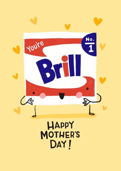 Cute Mother’s Day Card - Brillo Pad - No.1 Mum created by Nicola Watson