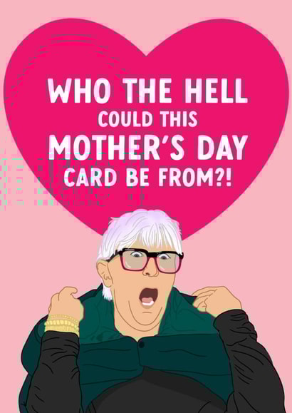 Funny Mother's Day Card - The Traitors - Linda created by The Cake Thief