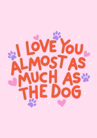 Cute Anniversary Valentines Dog Lovers Card created by HappyZoDesigns