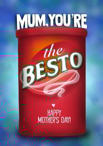 Funny Mother's Day Card - Besto - Gravy created by I Draw Stuff