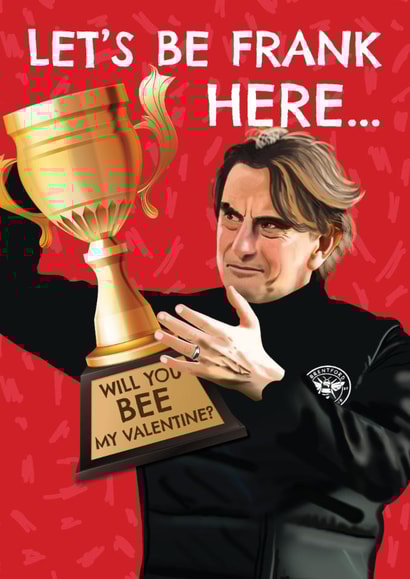 Funny Valentine's Day Card - Thomas Frank - Brentford created by AbiGoLucky