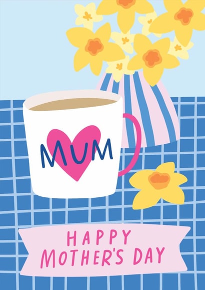 Classic Mother's Day Card - Tea And Flowers created by Violet and Alfie