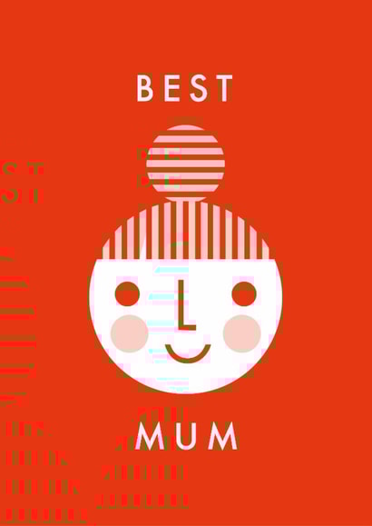 Cute Mother's Day Card - Best Mum created by Dicky Bird
