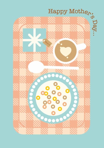 Cute Mother's Day Card - Breakfast Tray created by Dicky Bird