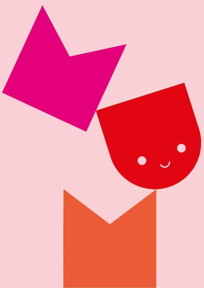 Cute Mother's Day Card - Mum Shapes created by Dicky Bird