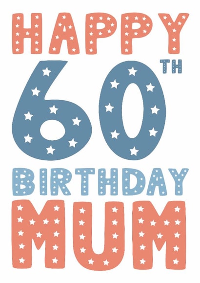 Classic Birthday Card - 60th - Mum created by Mint Maker Studio