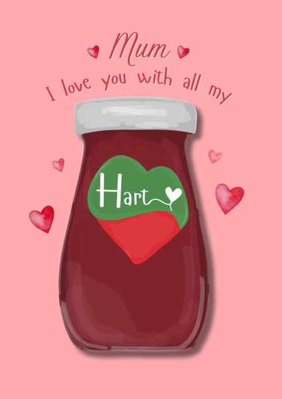 Cute Mother's Day Card - Hartley Jam created by Original Fox Cards