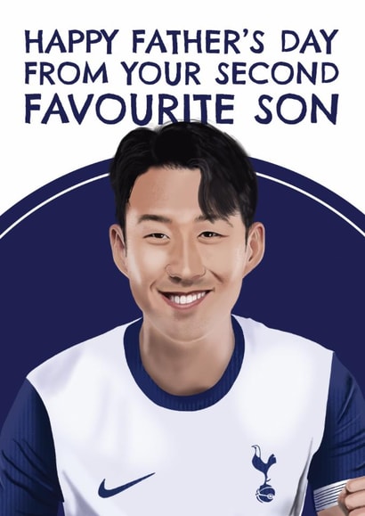 Funny Father's Day Card -  Heung-Min Son - Tottenham Hotspur F.C. created by AbiGoLucky