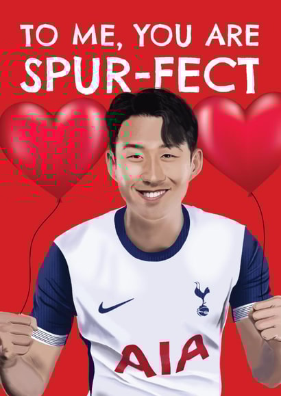 Funny Valentine's Day/Anniversary Card - Heung-Min Son - Tottenham Hotspur F.C. created by AbiGoLucky