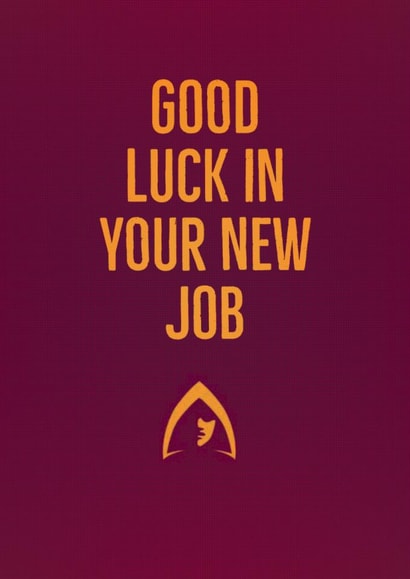 Cheeky good luck card for a Traitors fan leaving your team created by LifeIsPeachy