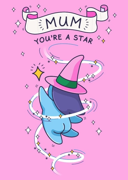 Cute Mother's Day Card - You're a Star created by Cheeky Legends