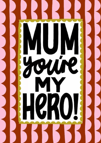 Modern Mother's Day Card - Typography - Hero created by Nicola Watson