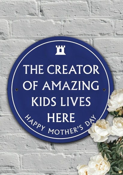Funny Mother's Day Card - Creator of Amazing Kids created by Brainbox Candy