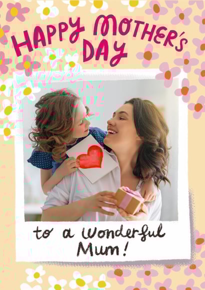 Pretty Mother's Day Card - Wonderful Mum created by @AimeeStevens.Design