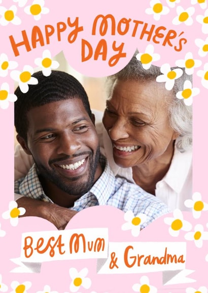 Pretty Mother's Day Card - Best Mum And Grandma created by @AimeeStevens.Design