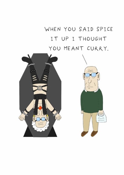 Funny Anniversary Card - Spice It Up created by AJS STUDIOS