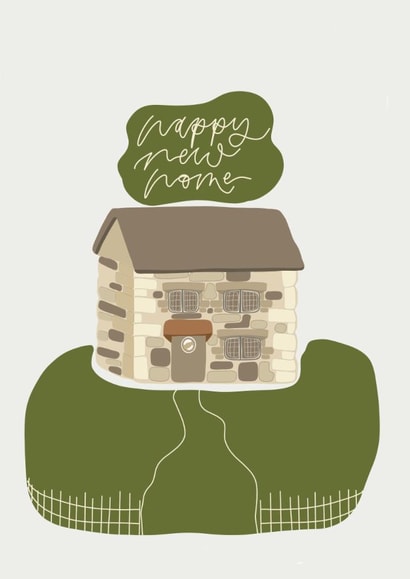 Happy New Home. Celebrate a friend or family members house move. created by Lucie Pritchard Design 