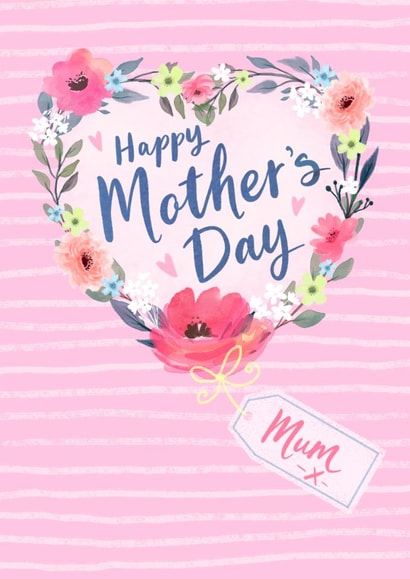Classic Mother's Day Card - Flower - Wreath created by Dalia Clark Design