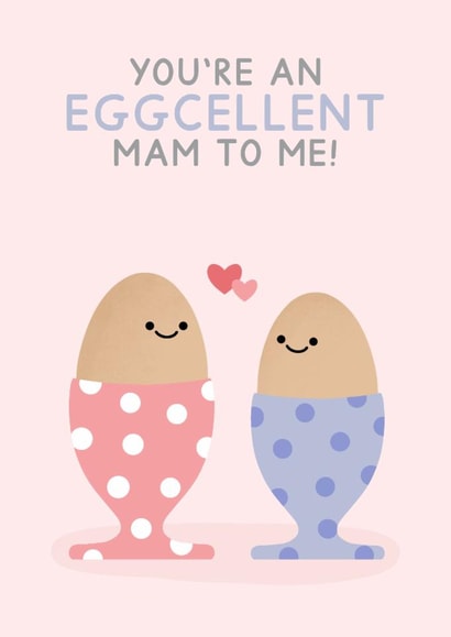 Cute Mother's Day Card - Eggs - Mam created by Jeff and the Squirrel