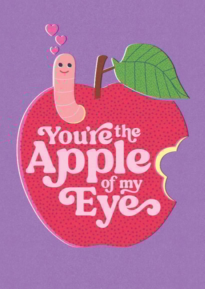 Cute Anniversary Card - Apple Of My Eye created by Kiki