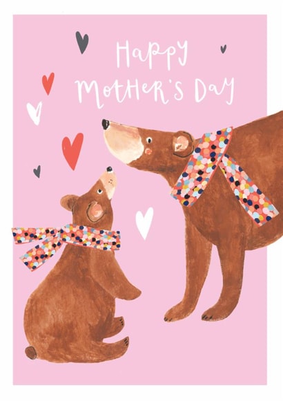 Cute Mother's Day Card - Cute Bears - For Mother Figure created by Louise Tiler