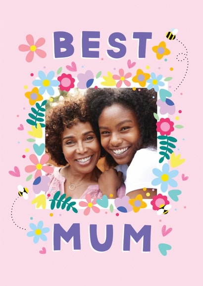 Pretty Mother's Day Card - Best Mum created by Jessica Rachel Sharp