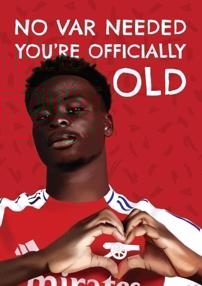 Fun Saka Birthday Day Card - Bukayo Saka - Gooners created by AbiGoLucky