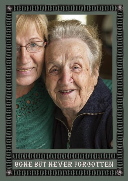 Classic Sympathy/Thinking Of You Card - Gone But Never Forgotten created by Hadley Paper Goods Ltd